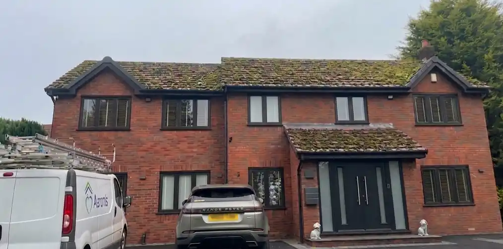 Roof before cleaning